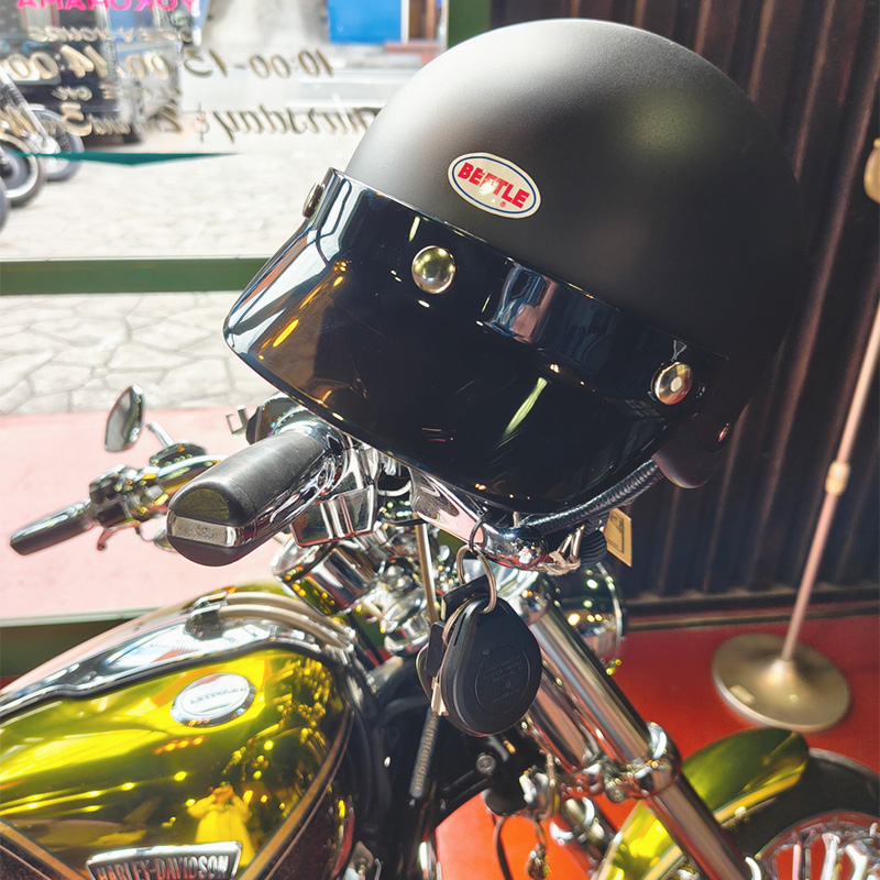 ショーティー4 ハーフキャップヘルメット マットブラック/ブラックチンカップ