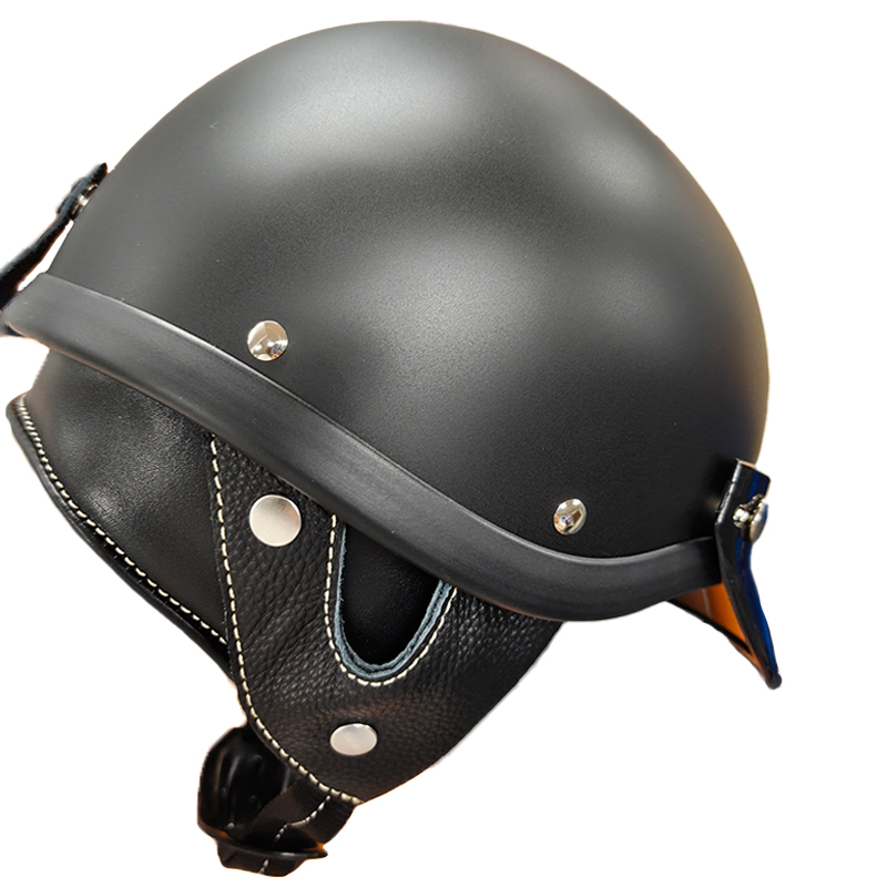 ショーティー4 ハーフキャップヘルメット マットブラック/ブラックチンカップ