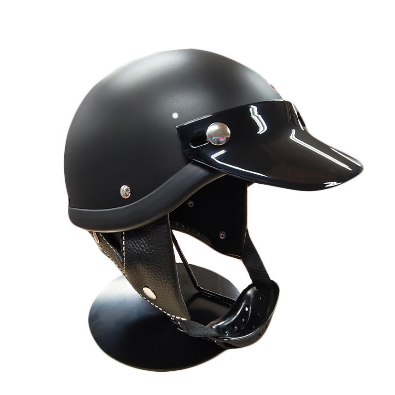 ショーティー4 ハーフキャップヘルメット マットブラック/ブラックチンカップ