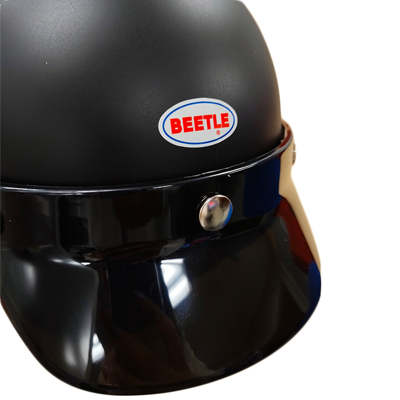 ショーティー4 ハーフキャップヘルメット マットブラック/ブラックチンカップ