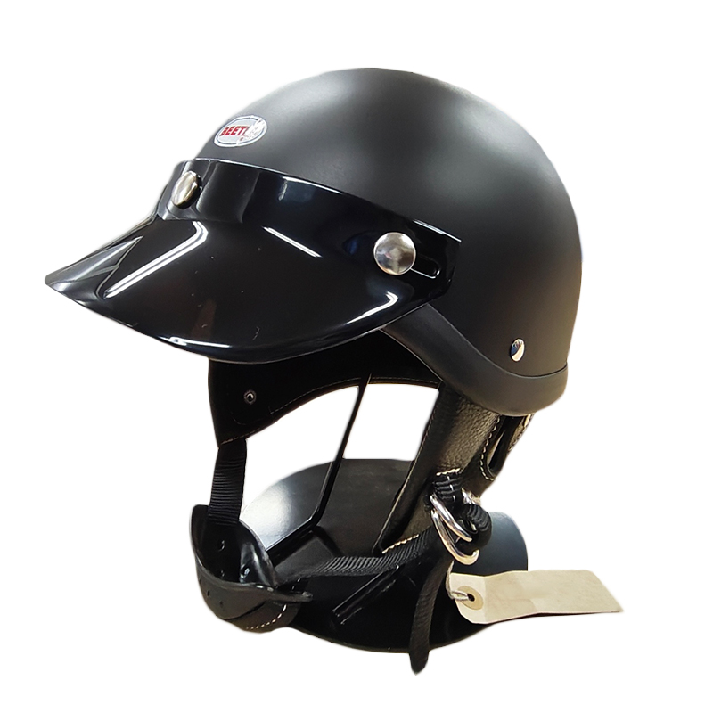 ショーティー4 ハーフキャップヘルメット マットブラック/ブラックチンカップ