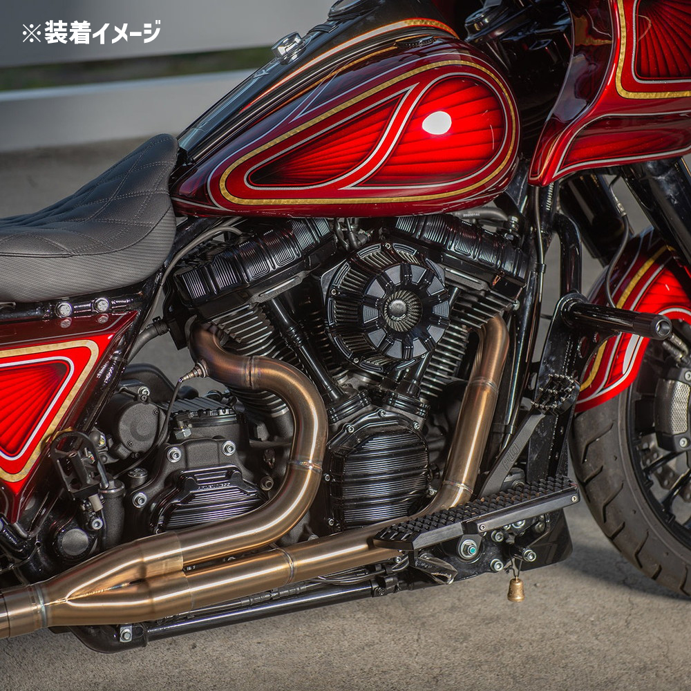 10ゲージ インバーテッド エアクリーナーキット オールブラック