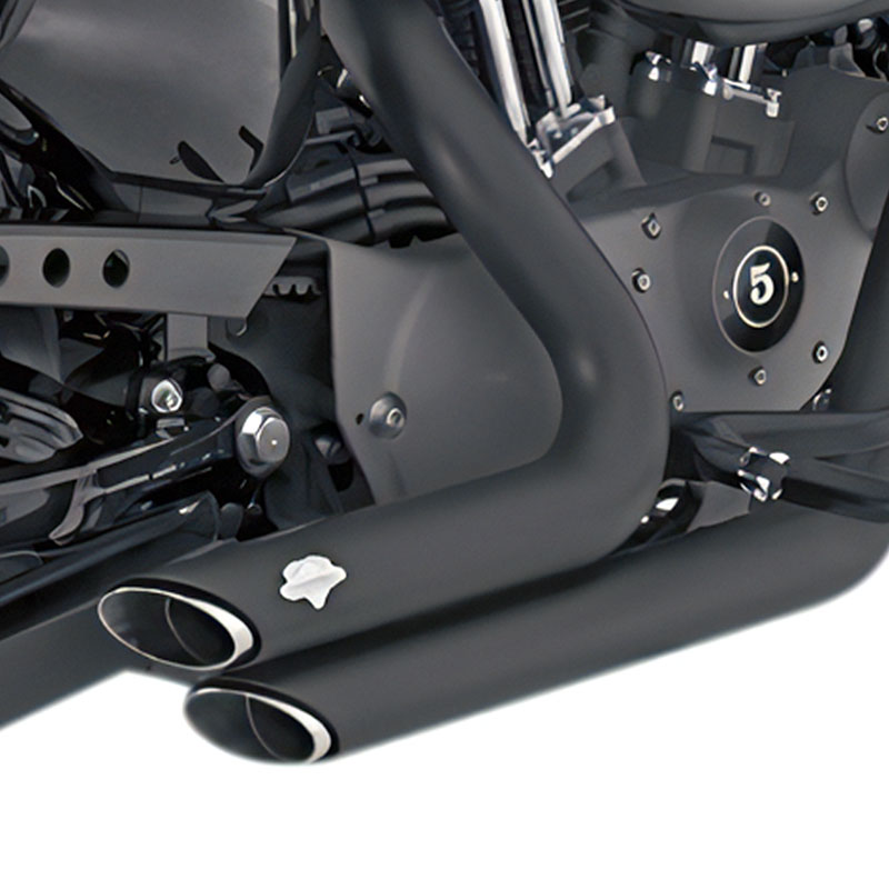 【クリスマスセール】ショートショット スタッガード フルエキゾーストマフラー ブラック