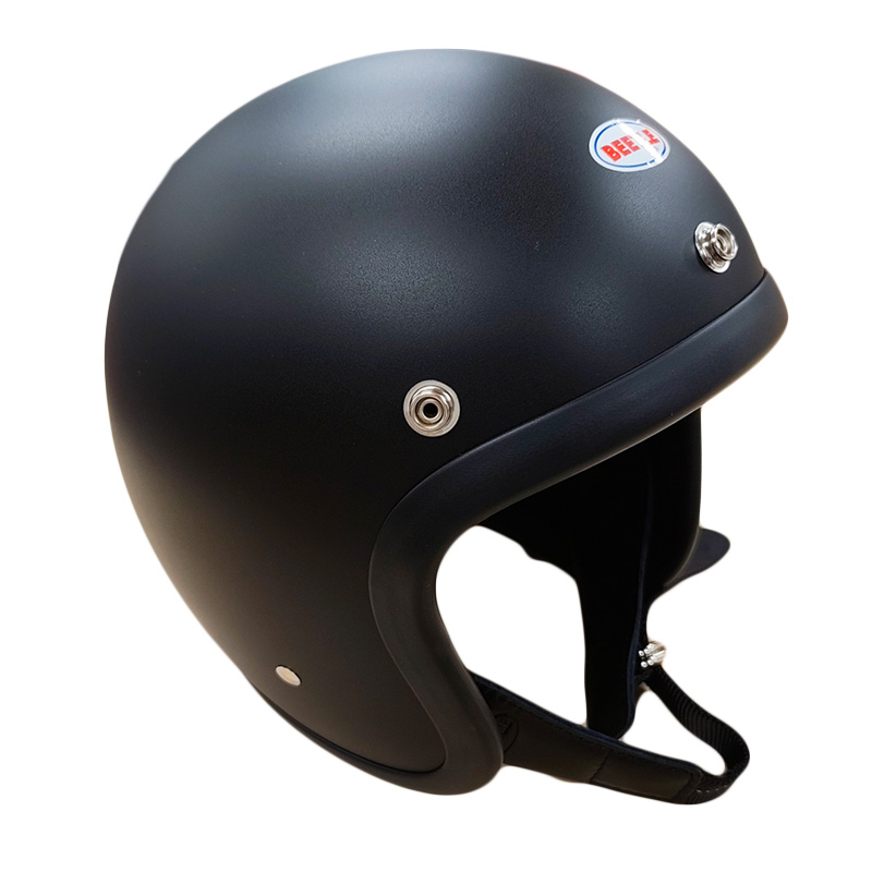 BEETLE L.A.C ジェットヘルメット マットブラック （シングルストラップ）