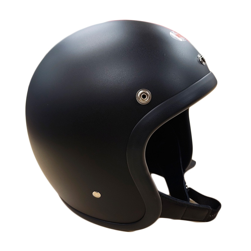 BEETLE L.A.C ジェットヘルメット マットブラック （シングルストラップ）