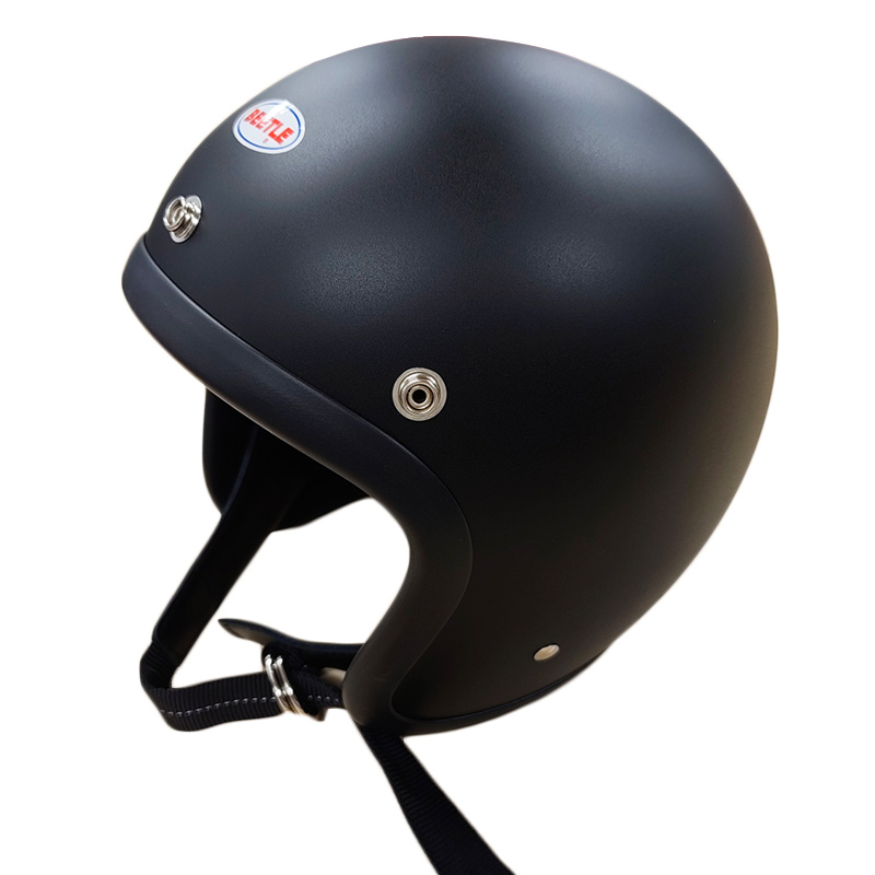 BEETLE L.A.C ジェットヘルメット マットブラック （シングルストラップ）