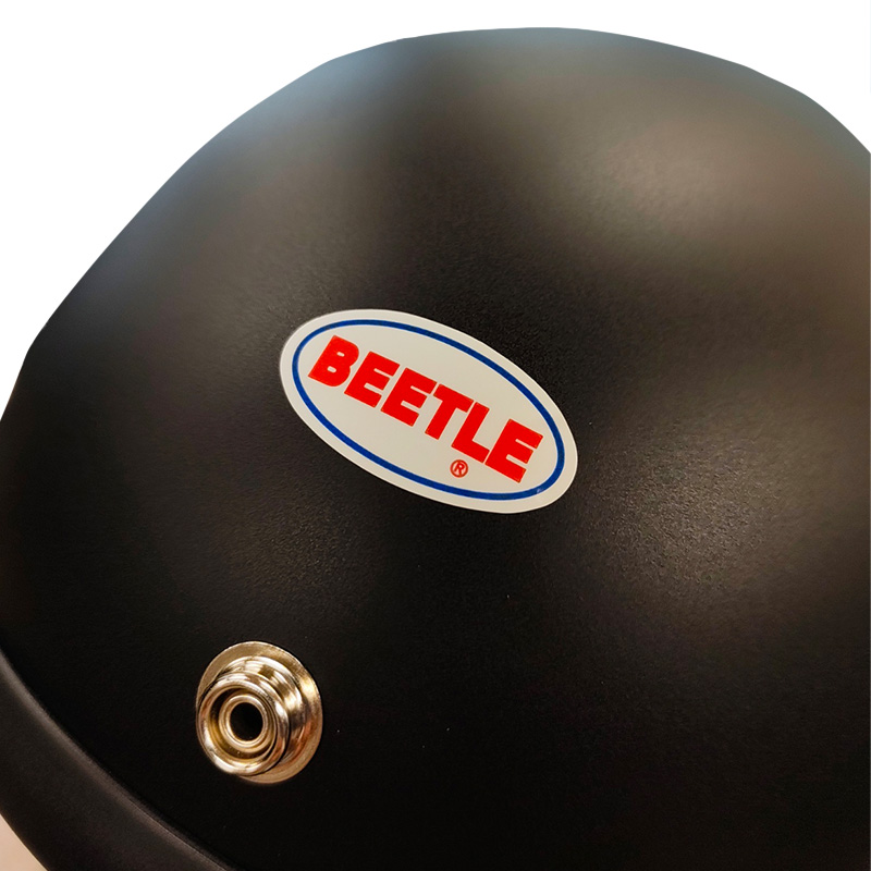 BEETLE L.A.C ジェットヘルメット マットブラック （シングルストラップ）