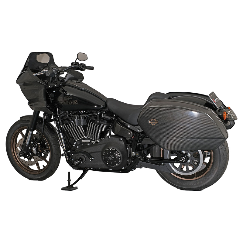 ドライカーボン・サドルバッグカバー 綾織カーボン