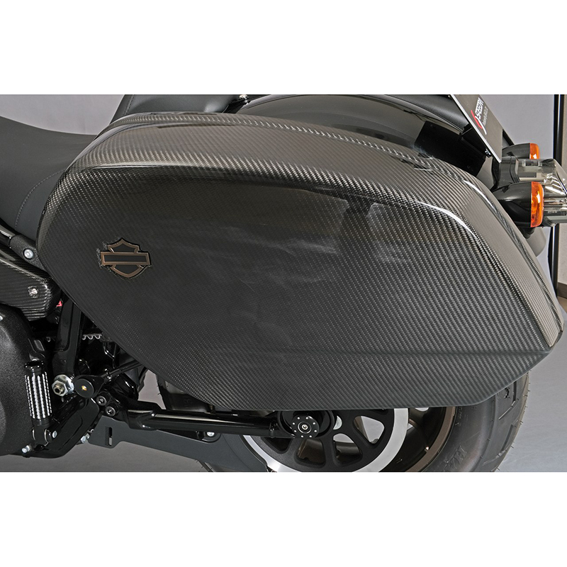 ドライカーボン・サドルバッグカバー 綾織カーボン