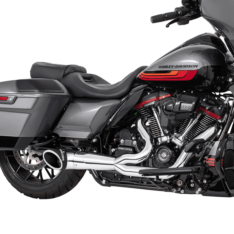 ターンアウト 2in1 フルエキゾーストマフラー クローム/コントラスト