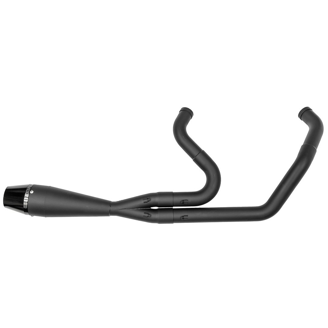 ショート 2in1 フルエキゾーストマフラー ブラック