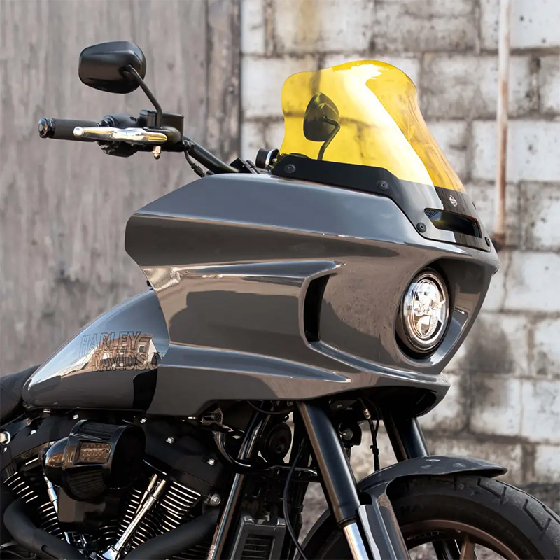 カラー フレア ウインドシールド 8インチ イエロー