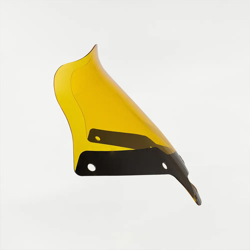 カラー フレア ウインドシールド 8インチ イエロー