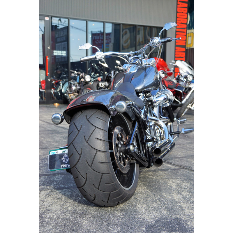 【12月限定セール】 トライジャ SRBナンバーサイドマウントステー ブラック(ナンバー灯LED有り)