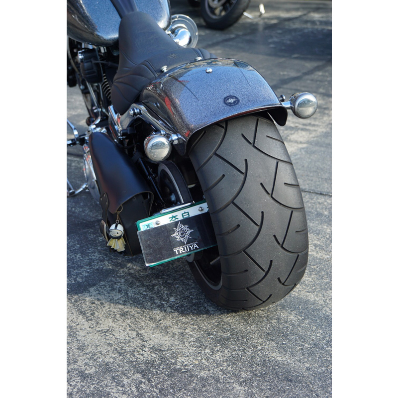 【12月限定セール】 トライジャ SRBナンバーサイドマウントステー ブラック(ナンバー灯LED有り)