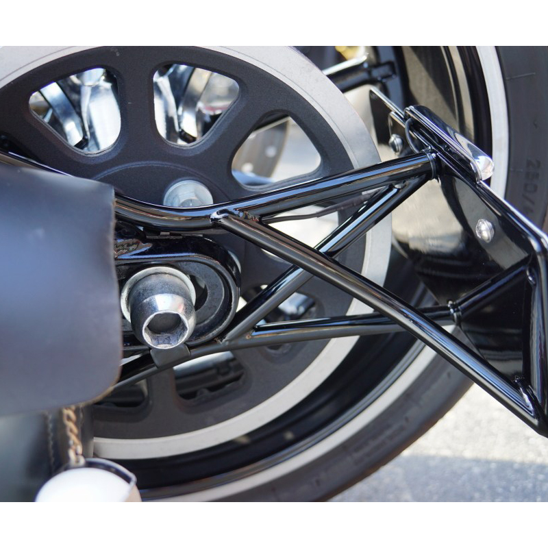 【12月限定セール】 トライジャ SRBナンバーサイドマウントステー ブラック(ナンバー灯LED有り)