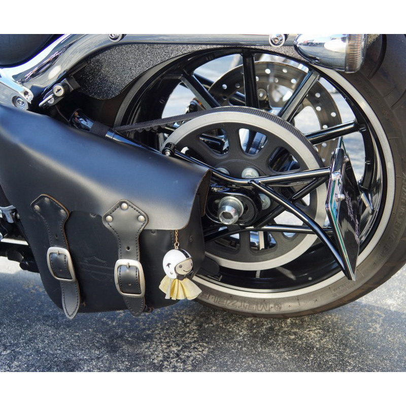 【12月限定セール】 トライジャ SRBナンバーサイドマウントステー ブラック(ナンバー灯LED有り)