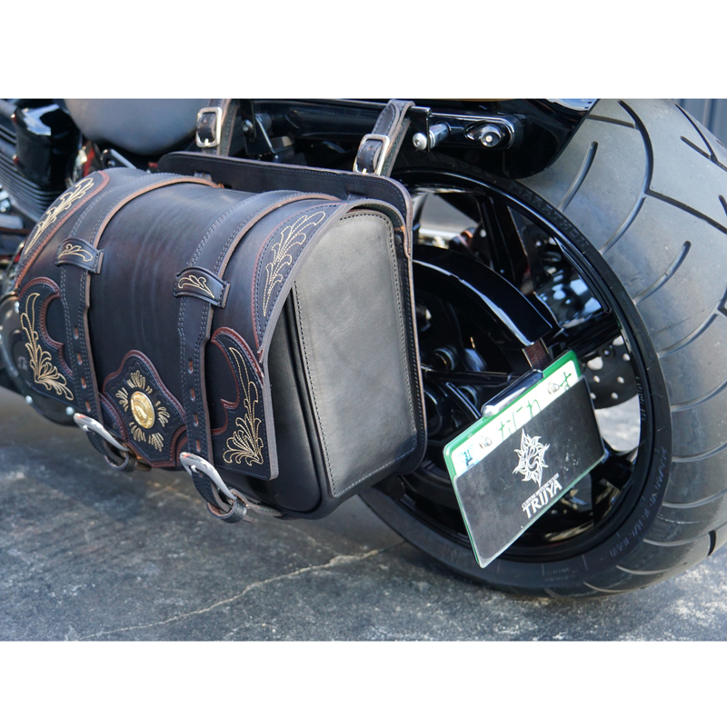 【12月限定セール】 トライジャ SRBナンバーサイドマウントステー ブラック(ナンバー灯LED有り)