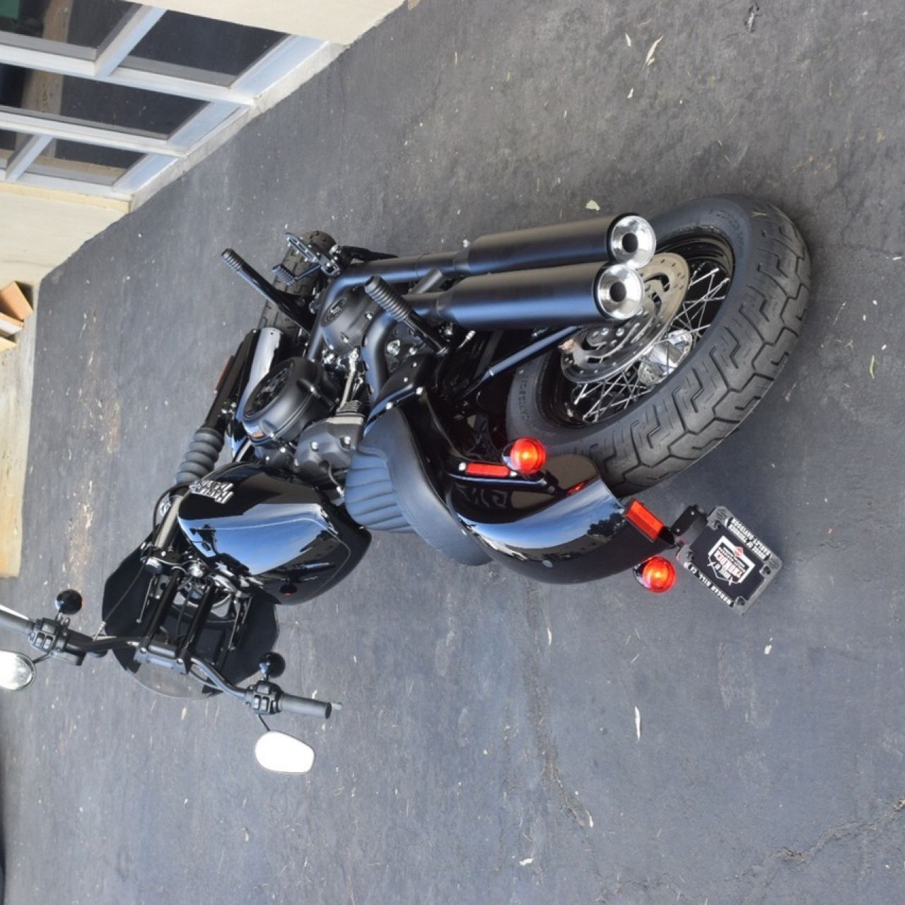 パッセンジャーペグ クラッシュバー/ブラック/1.5インチエクステンション