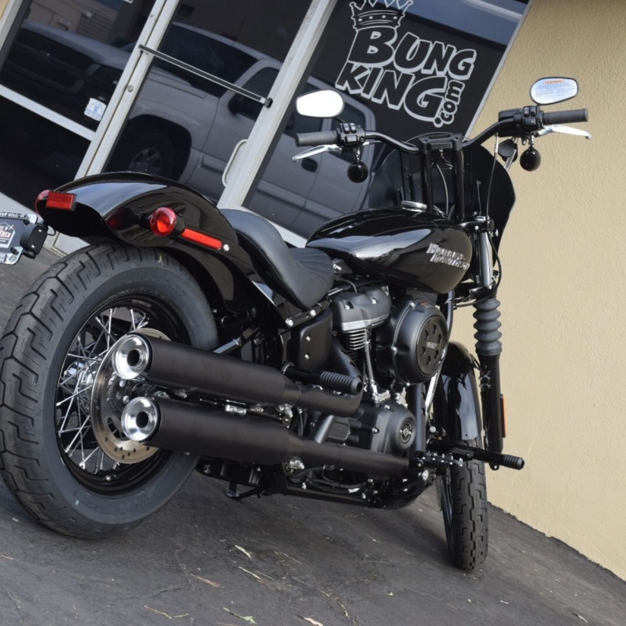 パッセンジャーペグ クラッシュバー/ブラック/1.5インチエクステンション