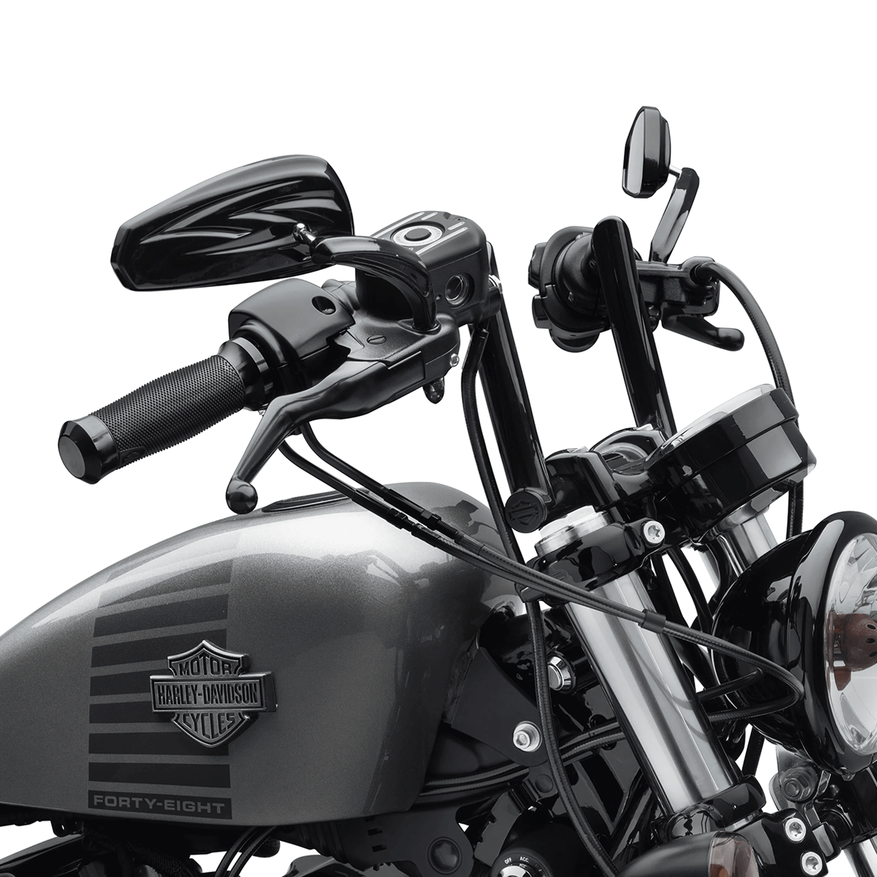 チゼル ローハンドルバー 4インチ グロスブラック