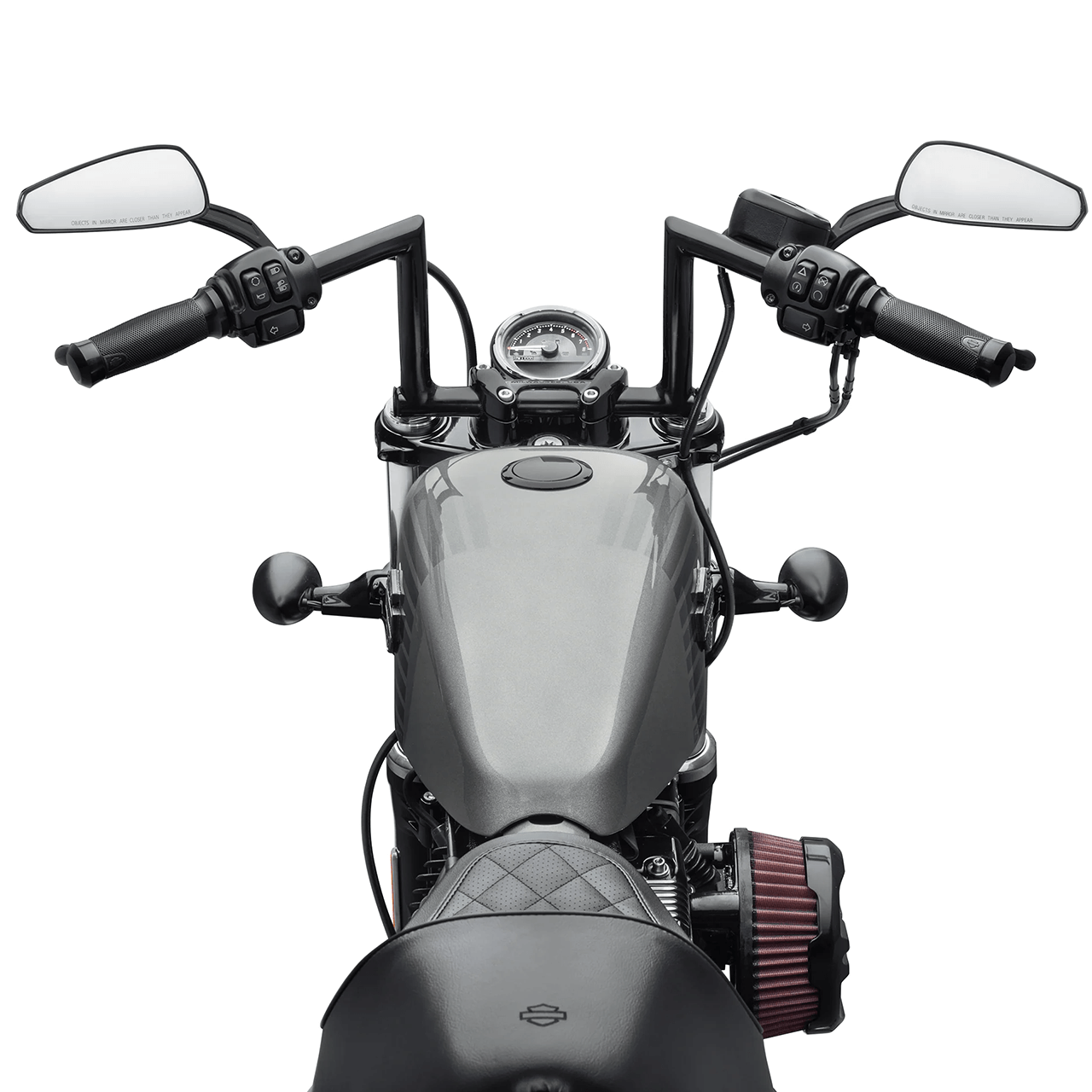 チゼル ローハンドルバー 4インチ グロスブラック