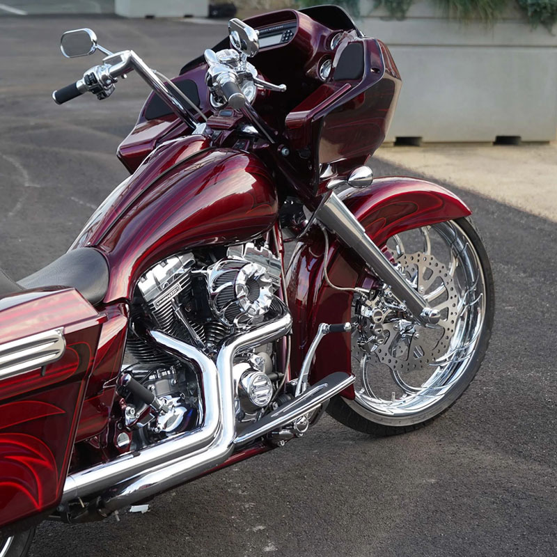 【クリスマスセール】ドリフト インバーテッド エアクリーナー クローム