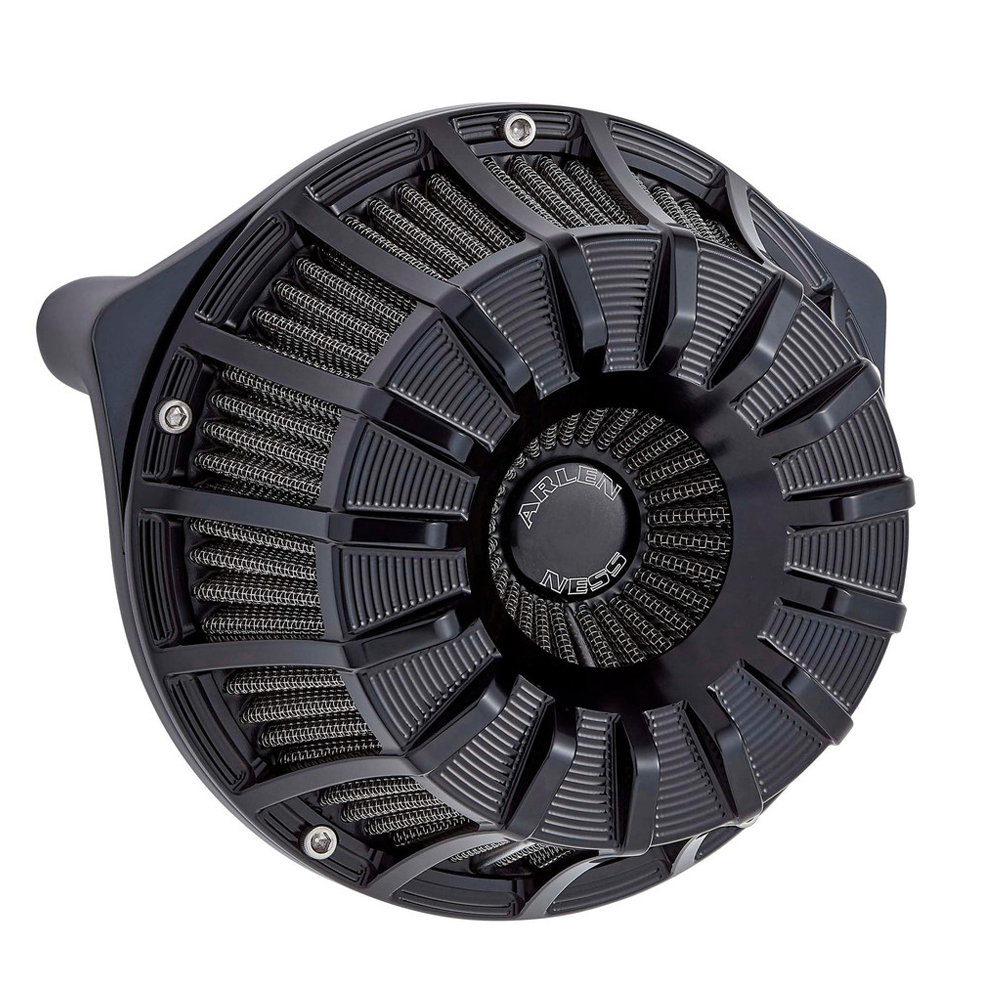 【クリスマスセール】15スポーク インバーテッド エアクリーナーキット ブラック