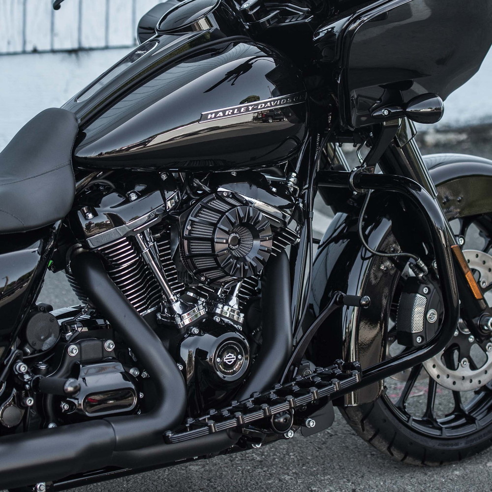 【クリスマスセール】15スポーク インバーテッド エアクリーナーキット ブラック