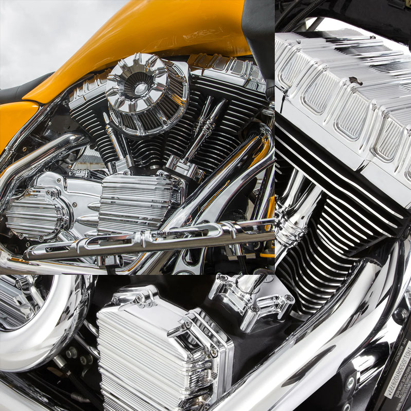 10ゲージ インバーテッド エアクリーナー クローム