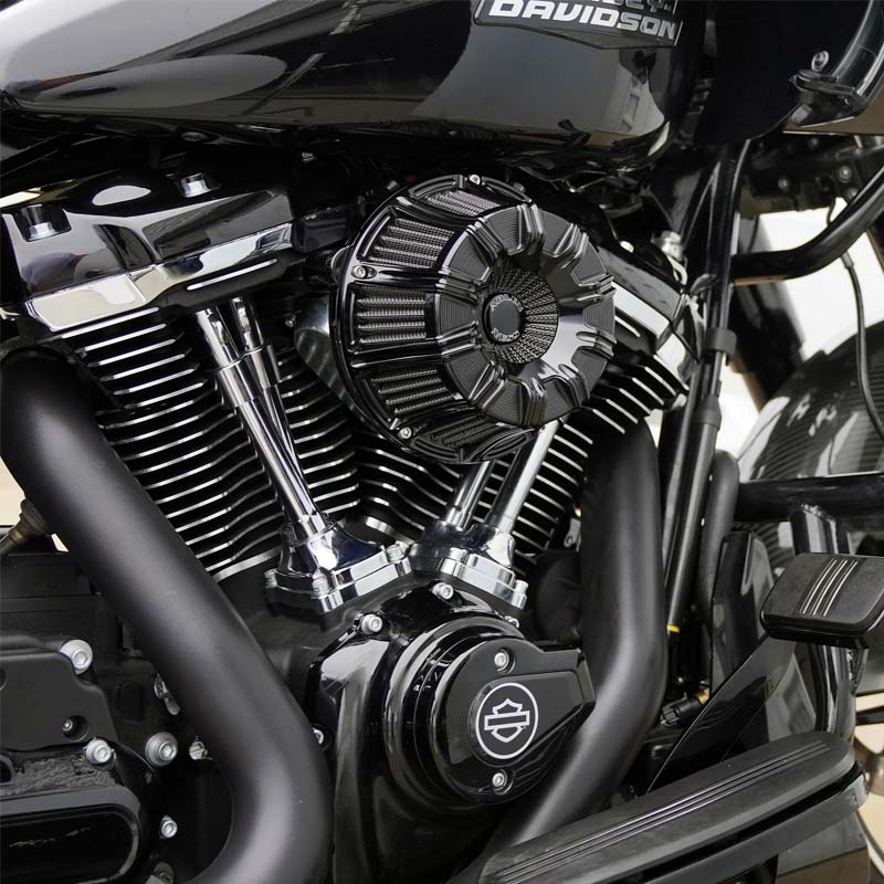 【クリスマスセール】10ゲージ インバーテッド エアクリーナー オールブラック