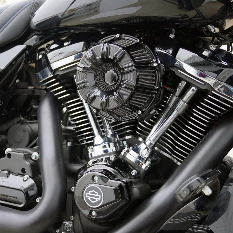 【クリスマスセール】10ゲージ インバーテッド エアクリーナー オールブラック