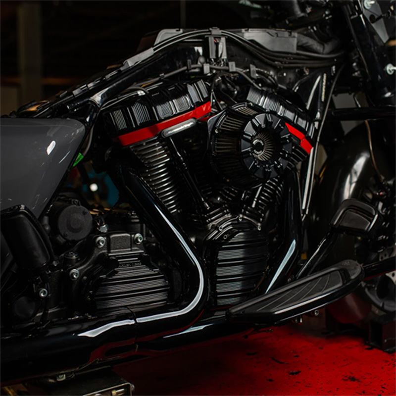 【クリスマスセール】10ゲージ インバーテッド エアクリーナー オールブラック