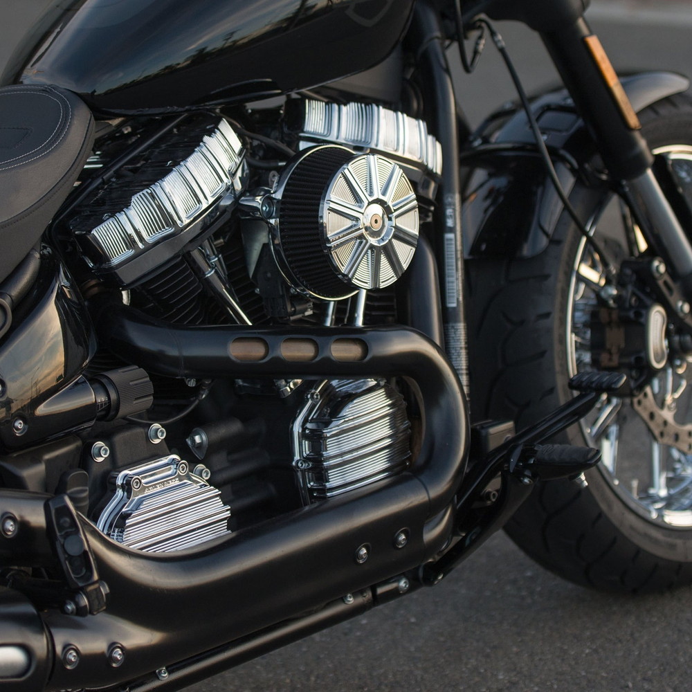 10ゲージ ビッグサッカー ステージ1 エアクリーナーキット クローム