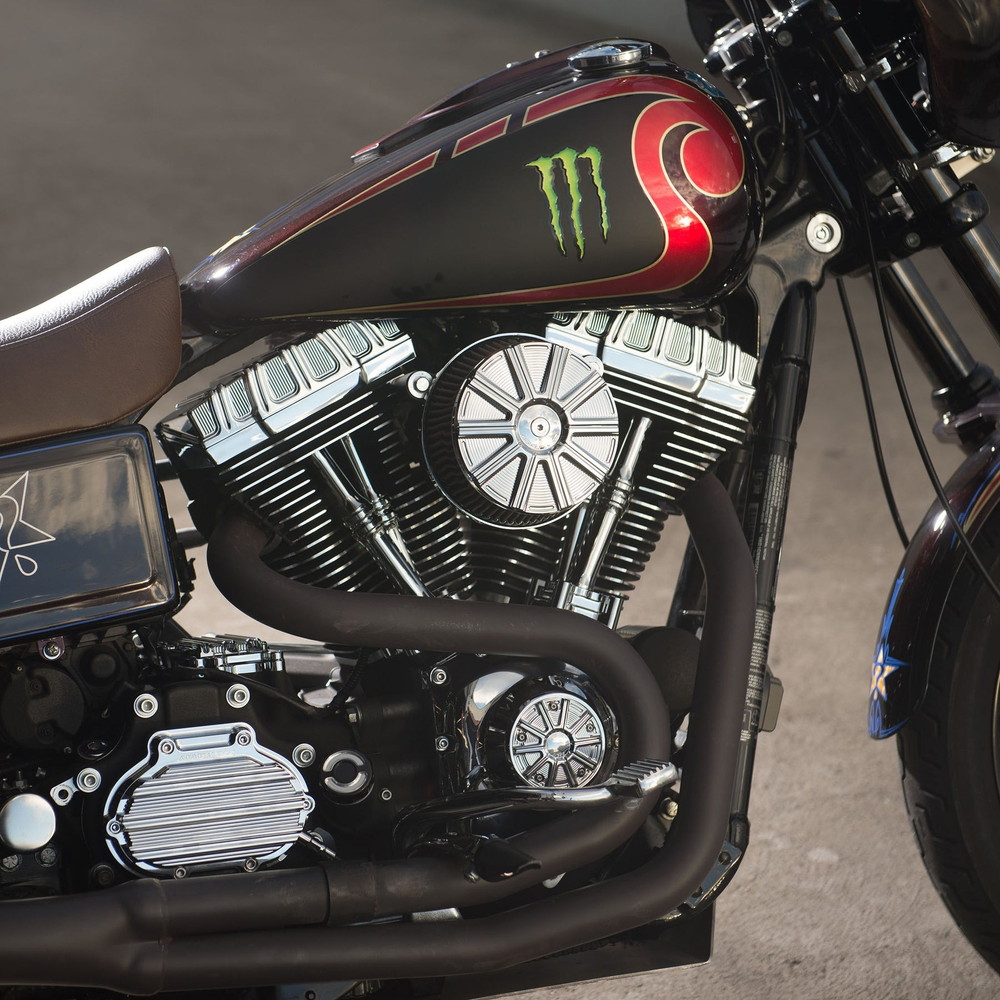 10ゲージ ビッグサッカー ステージ1 エアクリーナーキット クローム