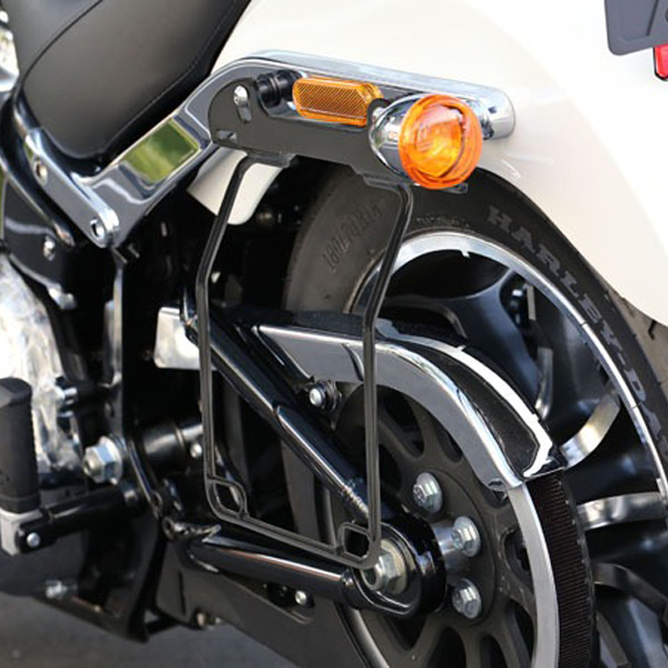 サドルバッグガード オールインワン DHW ブラック 左側用