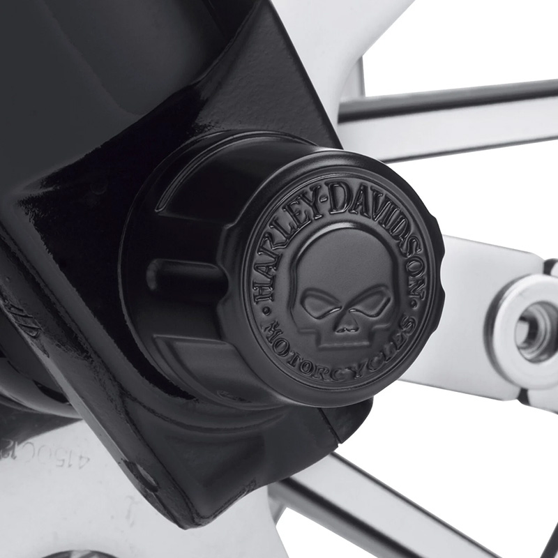 ウィリーG スカル フロントアクスルナットカバーブラック