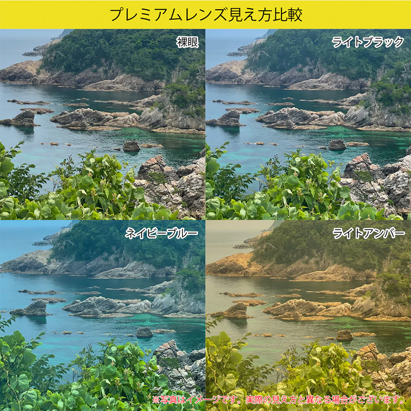 フェントン サングラス プレミアムレンズ (ブラックソフト/ライトブラック) 半永久くもり止め加工/偏光レンズ/ブルーライトカット/ハードコート付き