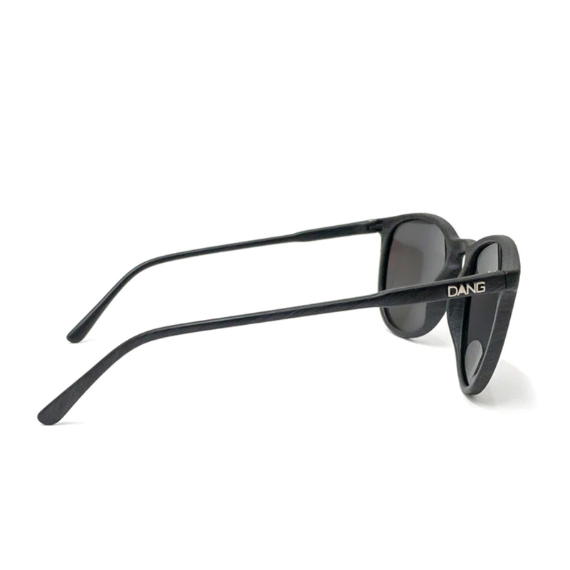 フェントン サングラス （ダークブラックウッドマット/クロームミラー） 偏光レンズ、ミラーレンズ