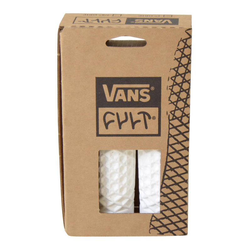 ヴァンズ×カルト ワッフルハンドルバー グリップセット ホワイト 1インチハンドル用 ODI