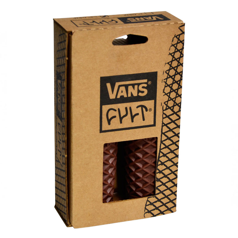 ヴァンズ×カルト ワッフルハンドルバー グリップセット ブラウン 1インチハンドル用 ODI