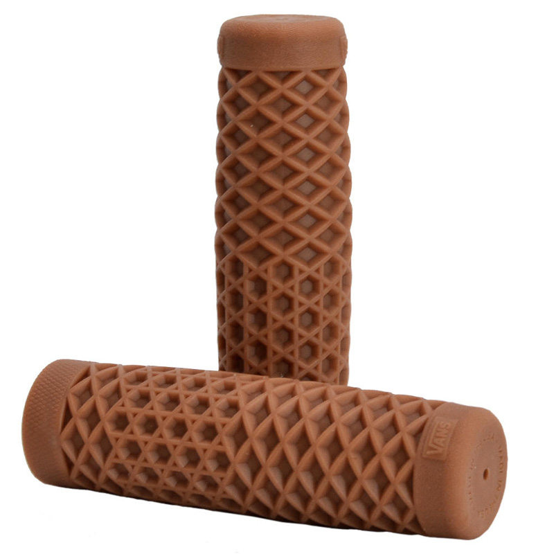 ヴァンズ×カルト ワッフルハンドルバー グリップセット ガム 1インチハンドル用 ODI