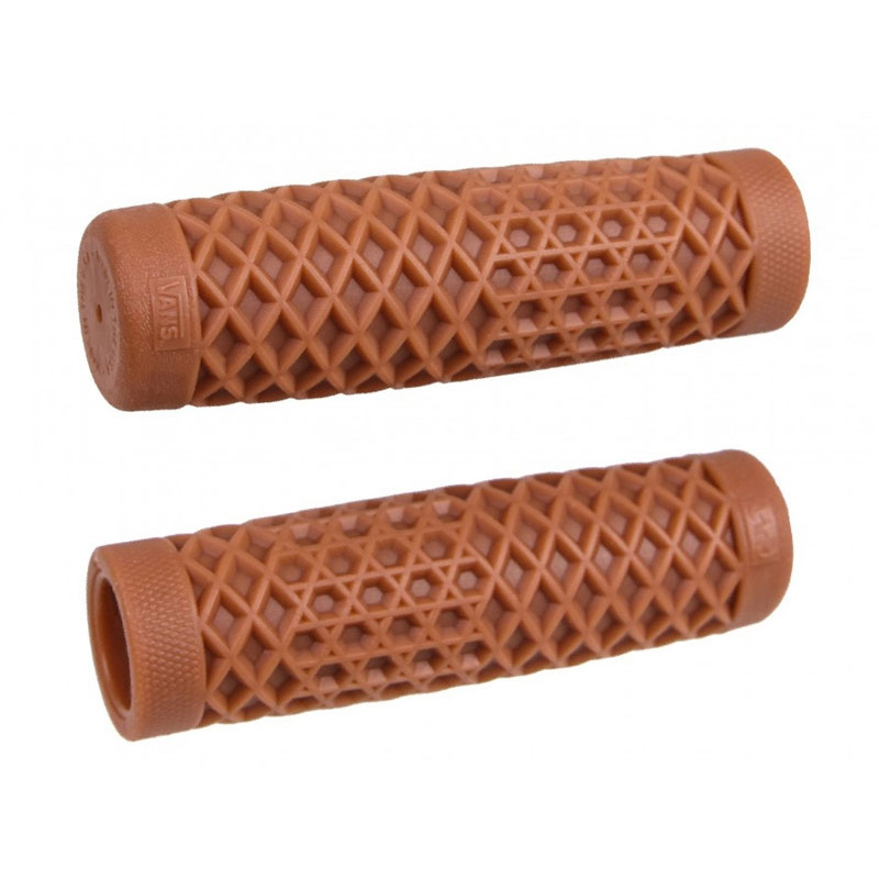 ヴァンズ×カルト ワッフルハンドルバー グリップセット ガム 1インチハンドル用 ODI