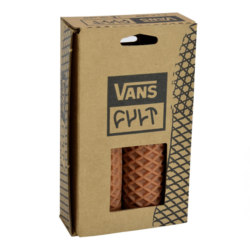 ヴァンズ×カルト ワッフルハンドルバー グリップセット ガム 1インチハンドル用 ODI