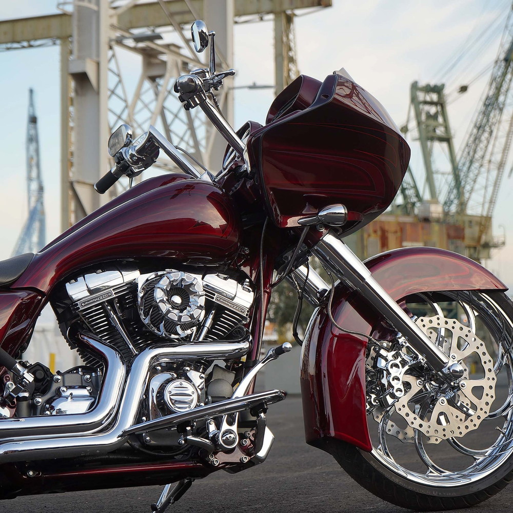 【クリスマスセール】ドリフト インバーテッド エアクリーナー クローム