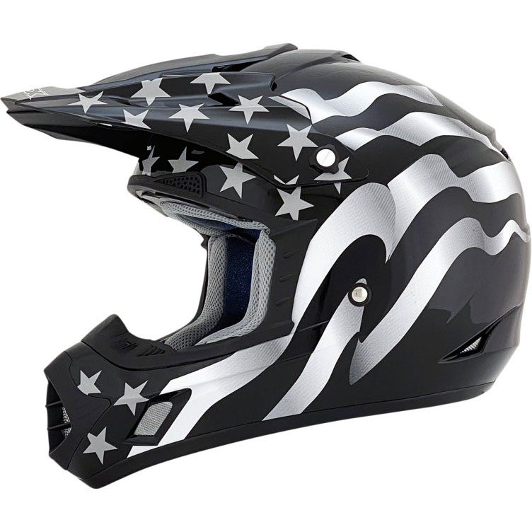 【12月限定セール】 FX-17 フラッグス フリーダム オフロードスタイルヘルメット ステルス Mサイズ