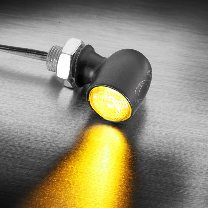 【車検対応】スポット 世界最小 LEDウインカー マットブラック