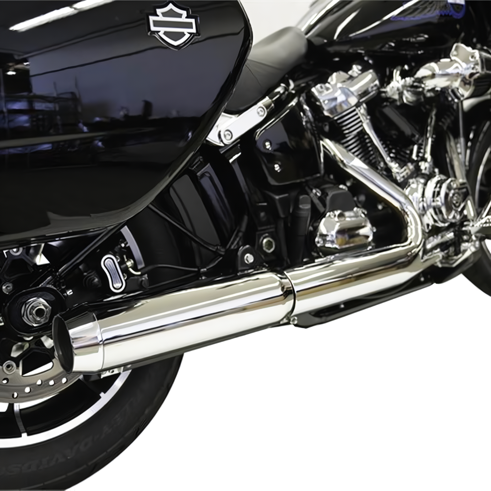 【クリスマスセール】4インチ スリップオンマフラー クローム