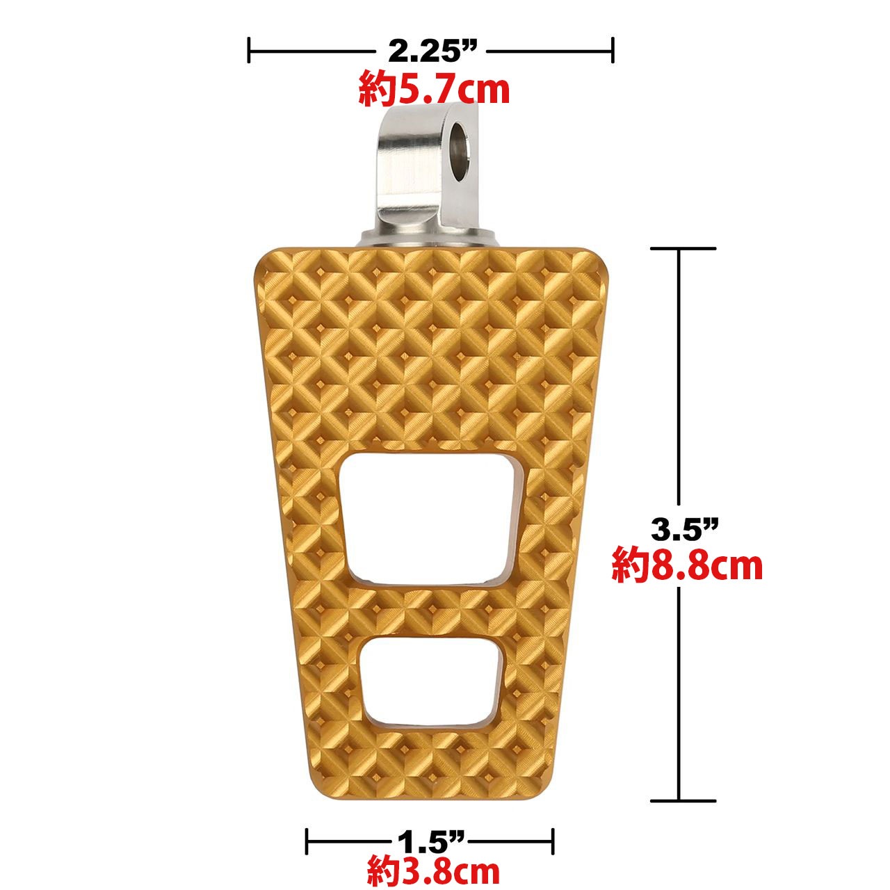 P-54 ライダーフットペグ ブラックアルマイト