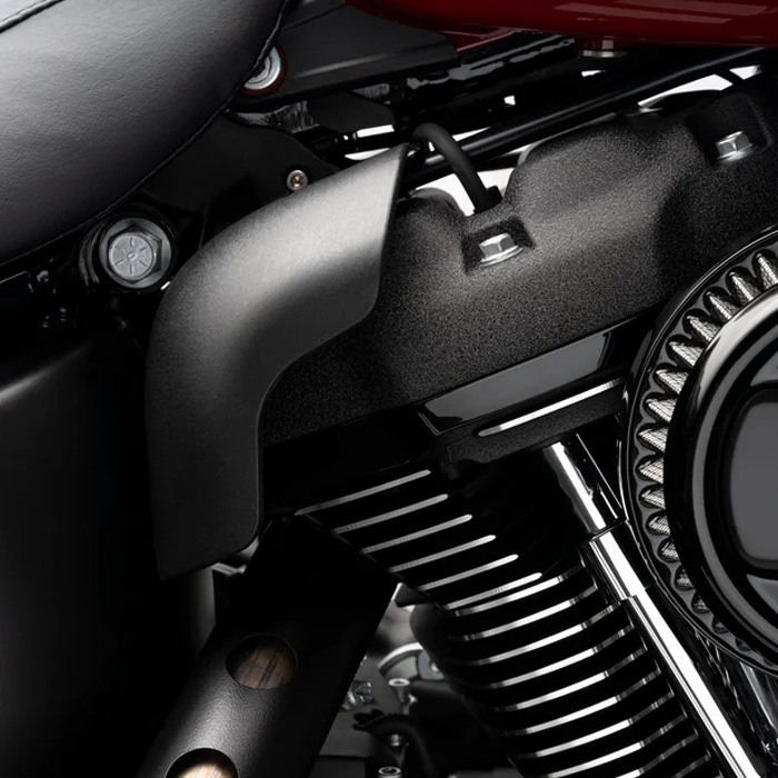 【熱対策】 ミッドフレームエアデフレクター ブラック